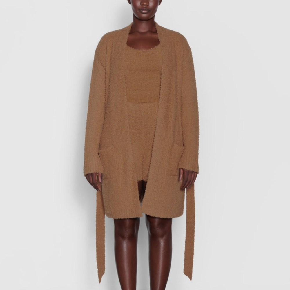 Cozy Brown Women's Robe - Picture 2 of 11